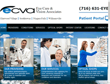 Tablet Screenshot of ecvaeyecare.com